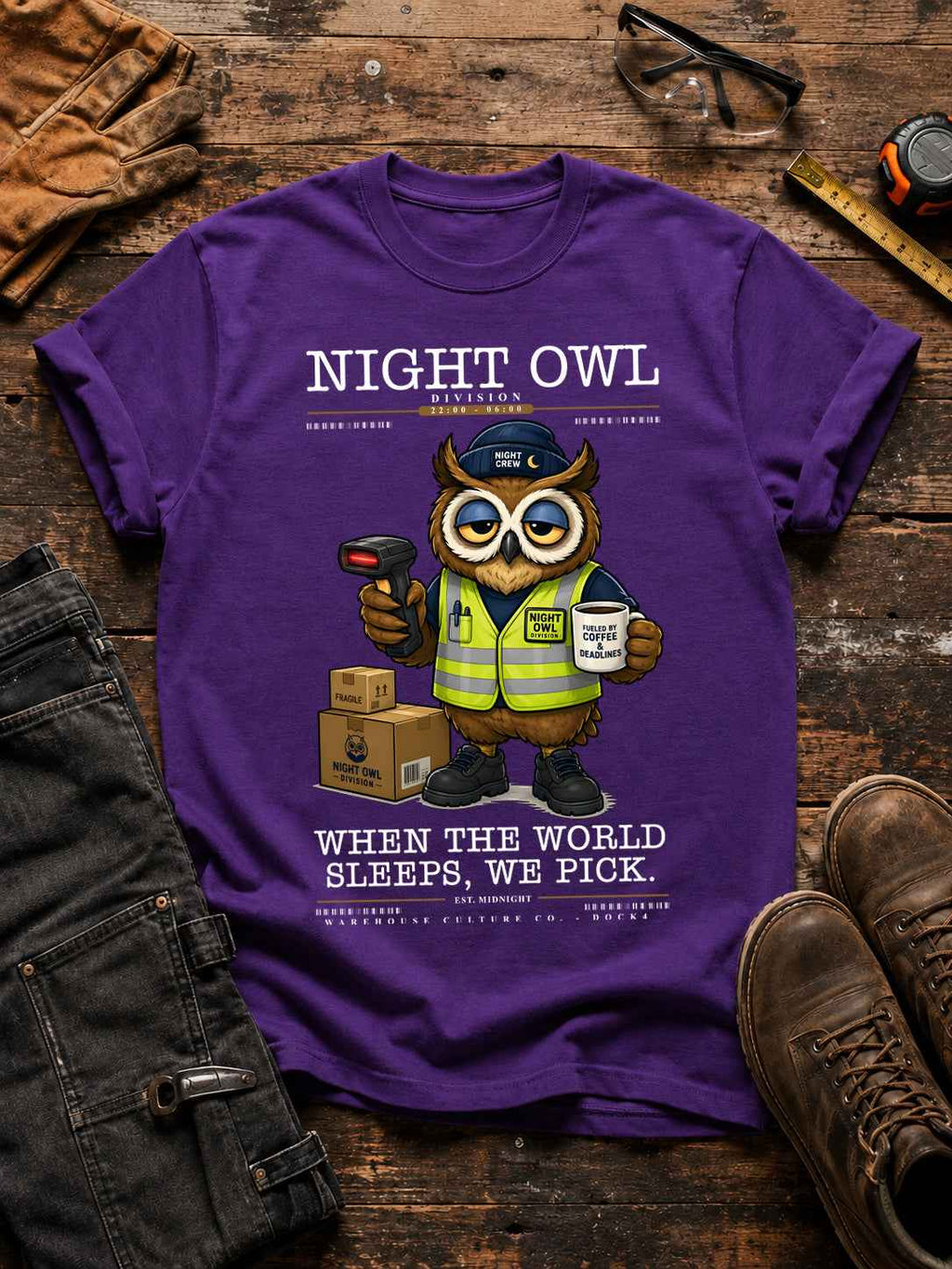 Night Owl Division Unisex T-Shirt